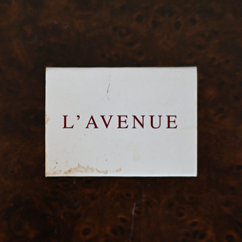 L’Avenue matchbox, front