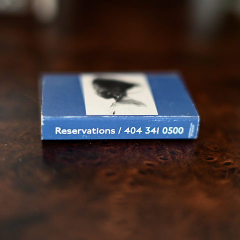 Le Colonial matchbox, side