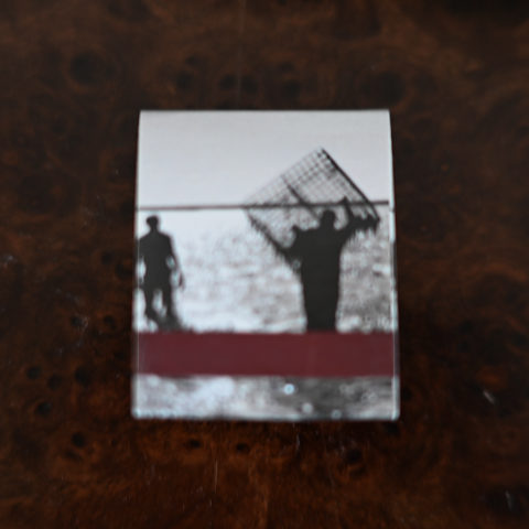 Row 34 matchbook, back