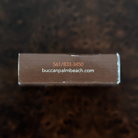 Buccan matchbox, side