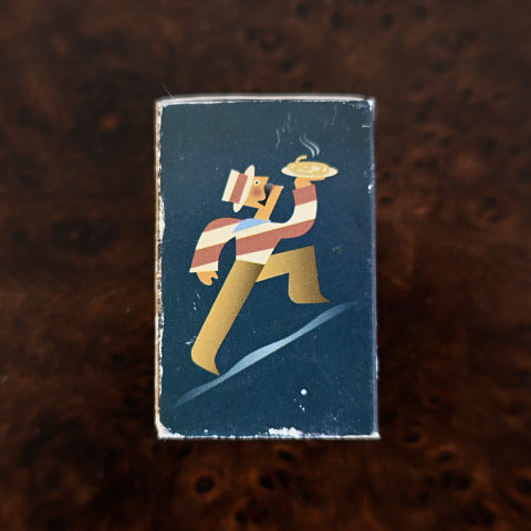 Poggio matchbox, front