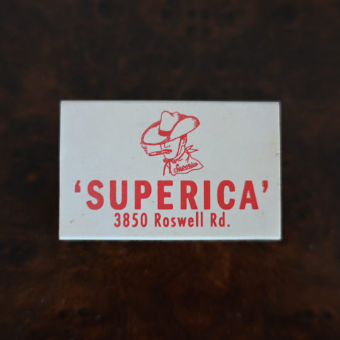 Superica matchbox, front